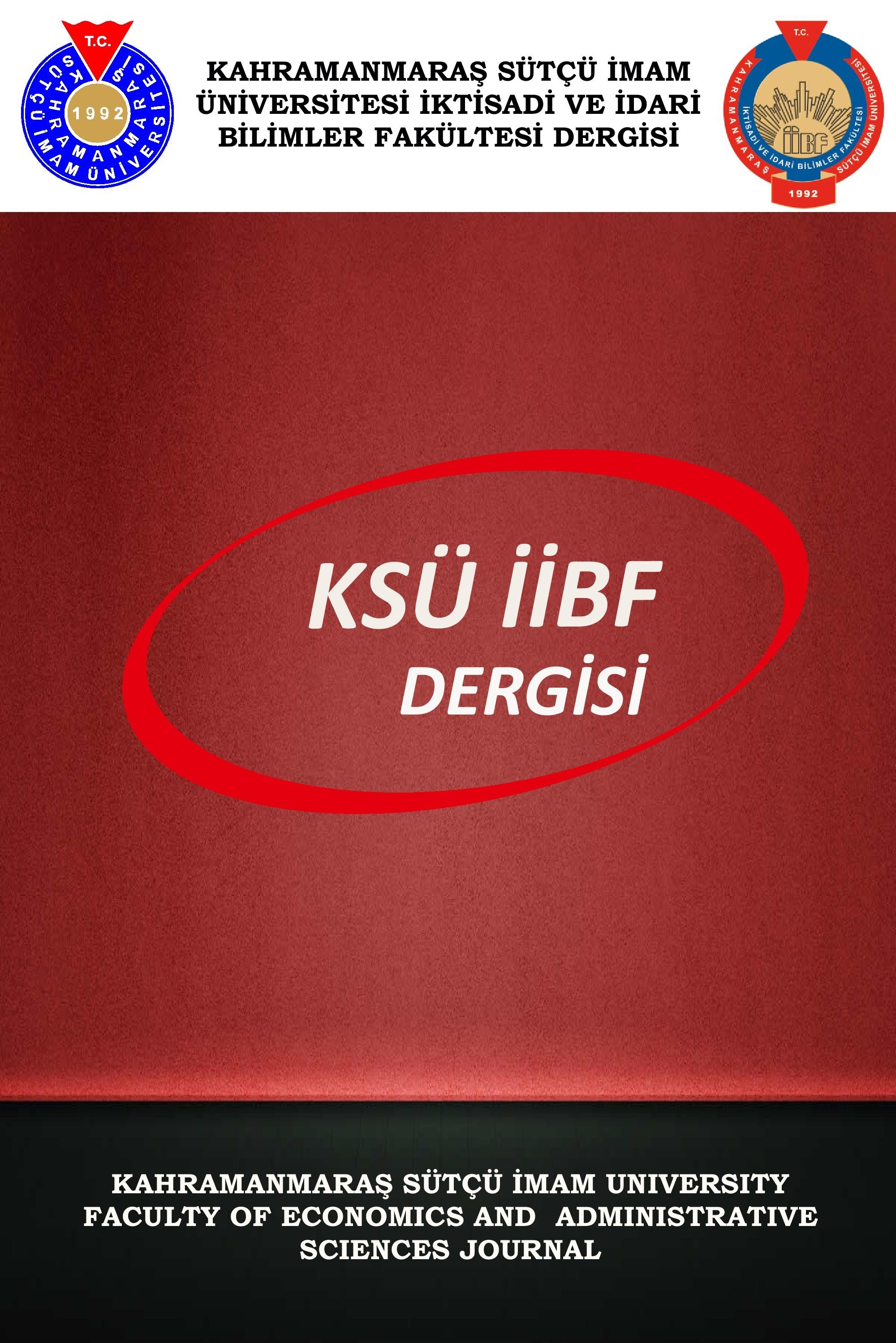 Kahramanmaraş Sütçü  İmam Üniversitesi İktisadi ve İdari Bilimler Fakültesi Dergisi Kapak resmi